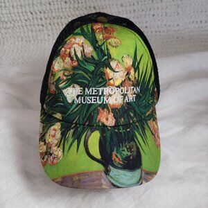 Metropolitan Museum of Art hat baseball One Size Floral Black Mesh adjustable